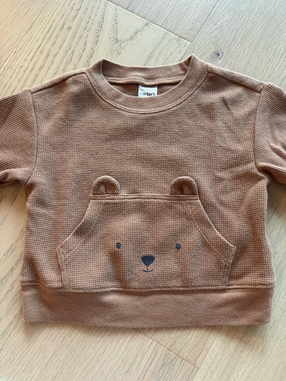Carter's Thermal Knit Teddy Bear Set, 3-6 months - Picture 3 of 4
